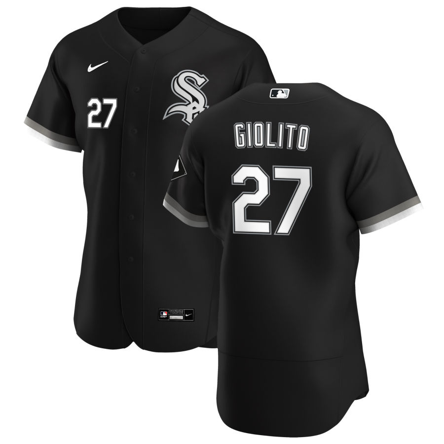 Chicago White Sox #27 Lucas Giolito Men Nike Black Alternate 2020 Authentic Player MLB Jersey